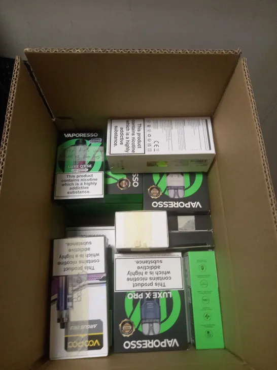 APPROXIMATELY 20 BOXED E-CIGARETTES TO INCLUDE VOOPOO, I-JOY, LOST VAPE ETC 