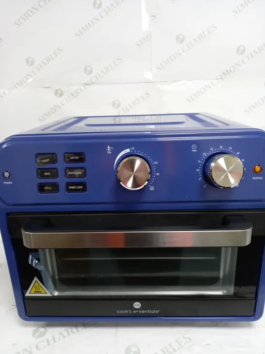 COOK'S ESSENTIAL 21-LITRE AIRFRYER OVEN IN BLUE 