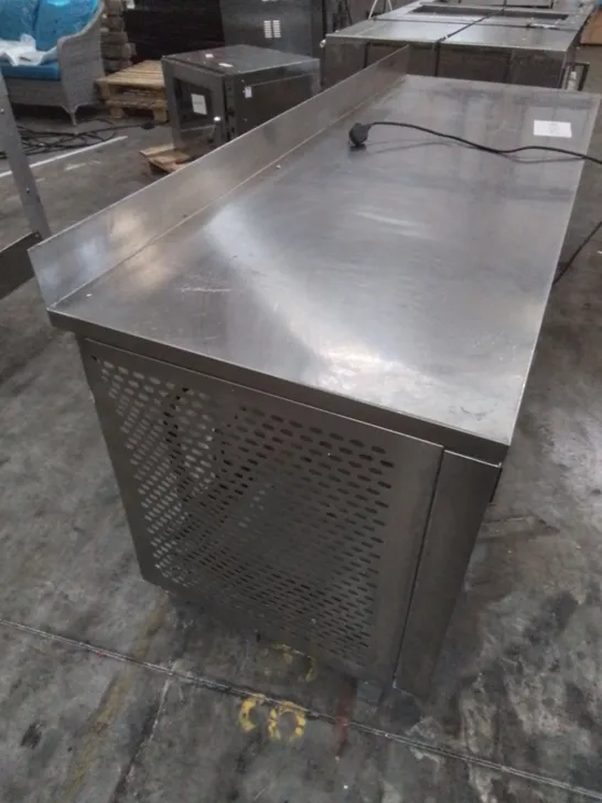 FOSTER COMMERCIAL STAINLESS REFRIGERATED KITCHEN PREP COUNTER 