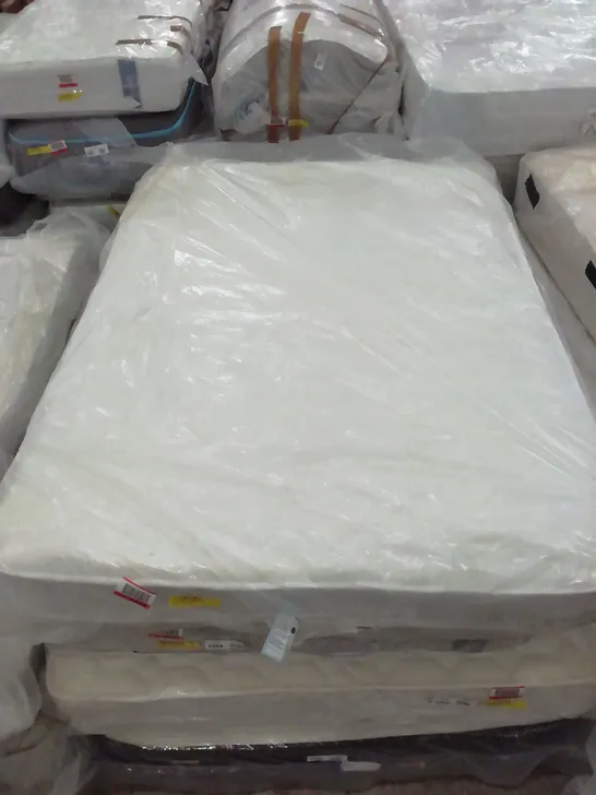 QUALITY BAGGED 4'6" DOUBLE ROSEBURY OPEN COIL MATTRESS 