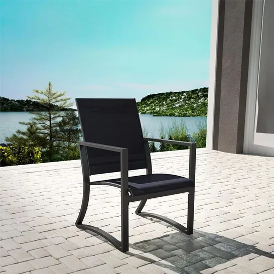 BOXED MACLEOD GARDEN CHAIR , NAVY 