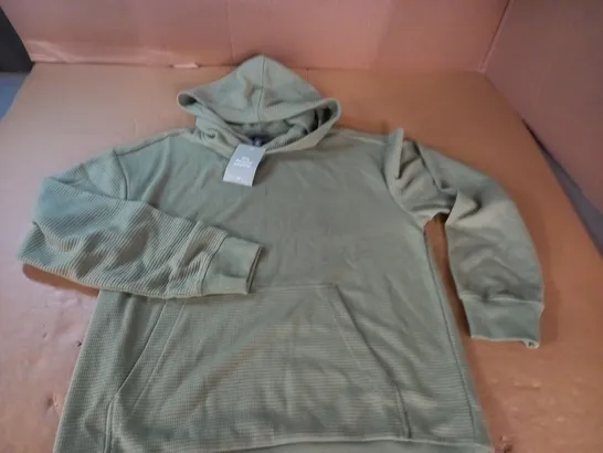 H&M RELAXED FIT GREEN HOODIE - EUR S