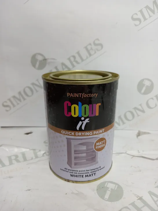 BOX OF 24 COLOUR IT WHITE MATT QUICK DRYING PAINT 