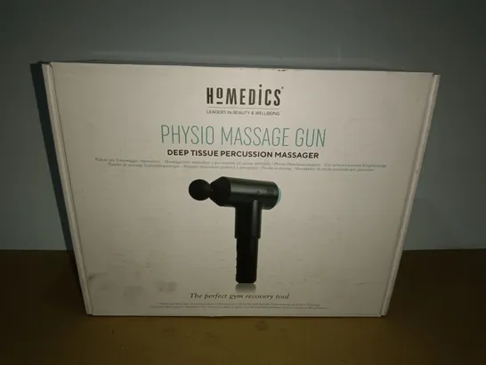 BOXED HOMEDICS PHYSIO MASSAGE GUN DEEP TISSUE MASSAGER