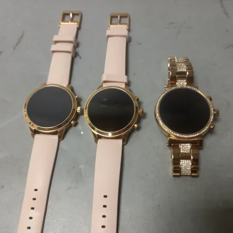 LOT OF 3 UNBOXED MICHAEL KORS SMART WATCHES