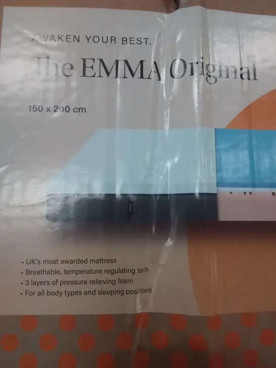 (BOXED) THE EMMA ORIGINAL MATTRESS COLOUR: WHITE  SIZE: 90 x 190CM