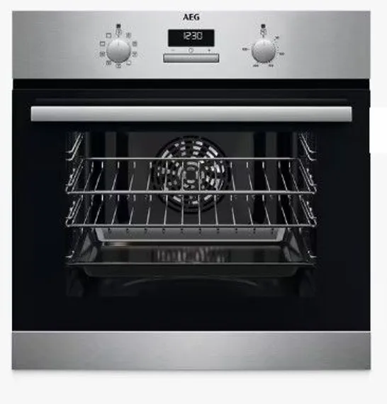 AEG BSX23101XM BUILT IN ELECTRIC SINGLE OVEN, STAINLESS STEEL