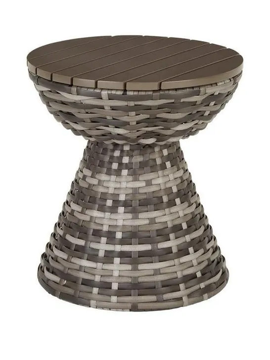 BOXED ARUBA RATTAN SIDE TABLE (1 BOX) RRP £49.99