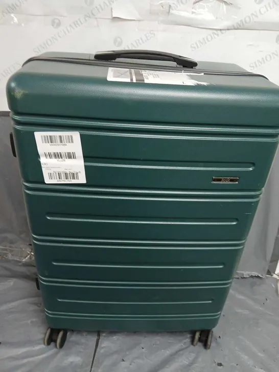 ROCK LUGGAGE LISBON SMALL SUITCASE GREEN RRP £65