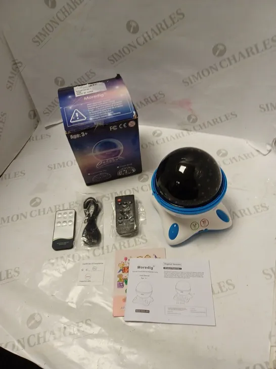 BOXED MOREDIG ROTATION NIGHT LIGHT PROJECTOR WITH REMOTE CONTROL, USB CABLE AND MANUAL