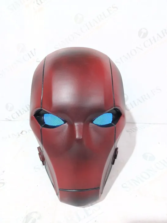 HANDMADE 3D PRINTED RED HOOD MASK W. LIGHT UP EYES