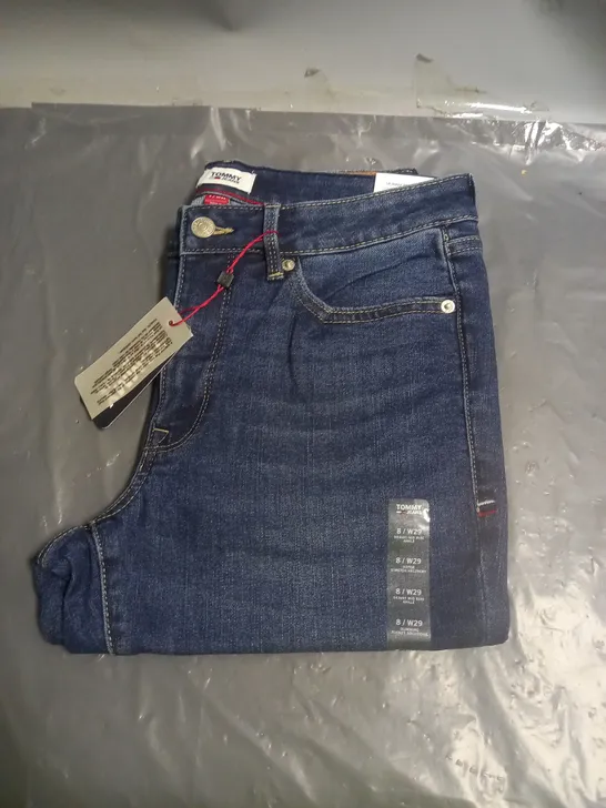 TOMMY HILFIGER LADIES SKINNY FIT MID RISE JEANS SIZE 8