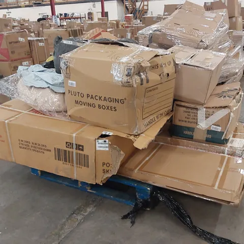 PALLET OF ASSORTED FURNITURE PARTS AND CONSUMER GOODS 