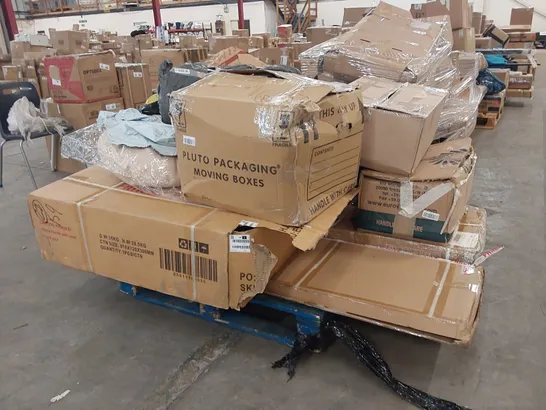 PALLET OF ASSORTED FURNITURE PARTS AND CONSUMER GOODS 