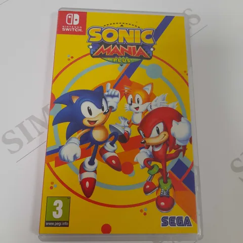 NINTENDO SWITCH SONIC MANIA PLUS