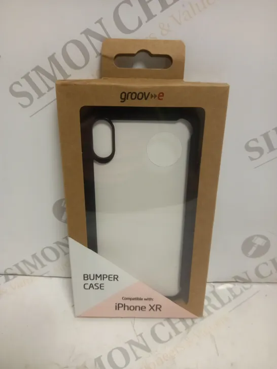 BOX OF 100 BRAND NEW BOXED GROOV-E IPHONE XR BUMPER PHONE CASES IN BLACK 