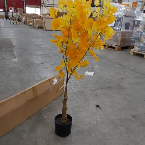 BOXED LARGE ARTIFICIAL GINKGO TREE 150CM