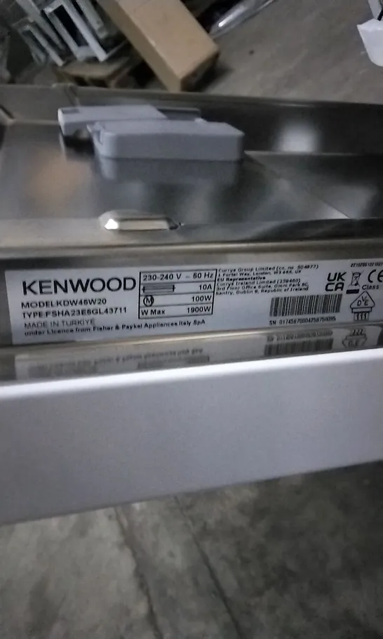 KENWOOD KDW45W20 SLIM DISHWASHER WHITE