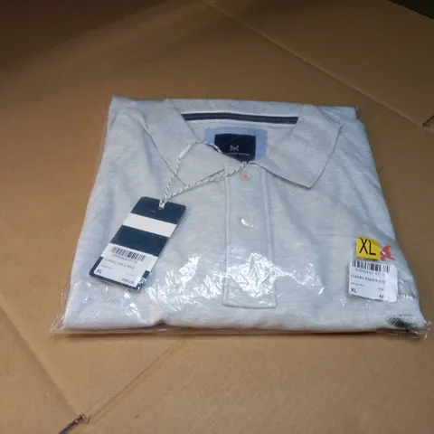 PACKAGED CREW CLOTHING COMPANY GREY MARL CLASSIC POLO - XL