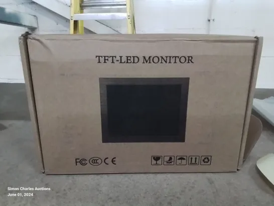 A BOXED TFT-LED MONITOR WITH AV PORTS 