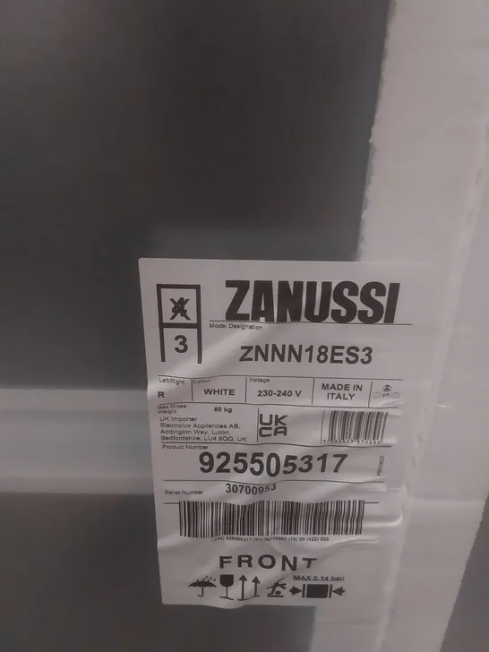 ZANUSSI ZNNN18ES3 FRIDGE FREEZER RRP £734.00