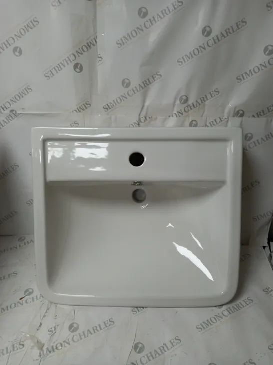 BOXED BELFRY BATHROOM RAUKWAY CERAMIC RECTANGULAR BASIN 470MM