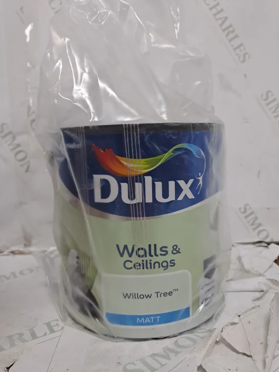 DULUX WALLS & CEILINGS WILLOW TREE MATT EMULSION PAINT, 2.5L - COLLECTION ONLY 