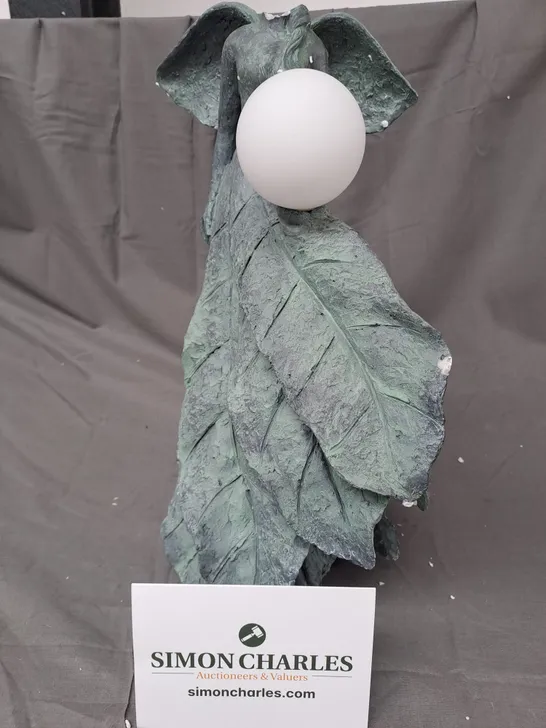 BOXED MY GARDEN STRORIES LEAF FAIRY WITH SOLAR LED BALL