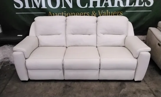 QUALITY ITALIAN DESIGNER AVOLA LARGE SOFA CREAM LEATHER