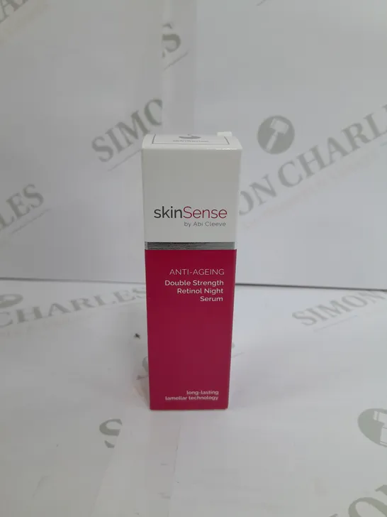 BOXED AND SEALED SKINSENSE DOUBLE STRENGTH RETINOL NIGHT SERUM 30ML