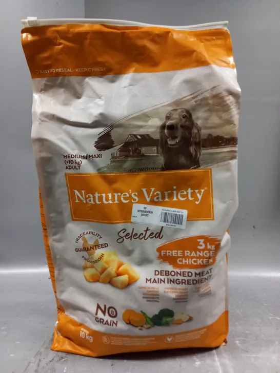 SEALED NATURES VARIETY SELECTED DRY ADULT DOG FOOD - 10KG - COLLECTION ONLY 