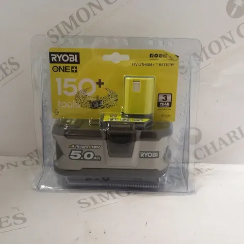 RYOBI ONE+ 18V LITHIUM BATTERY