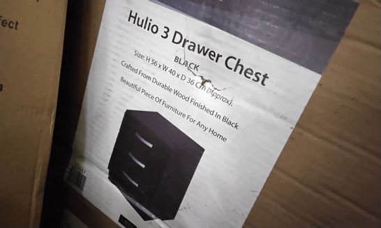 BOXED HULIO 3 DRAWER CHEST 