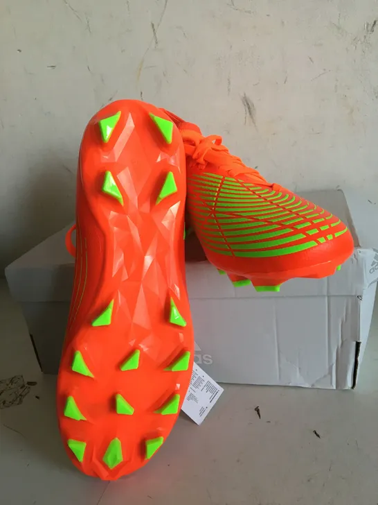 BOXED PAIR OF SIZE 7.5ADIDAS PREDATOR EDGE.3 MG SOLRED 