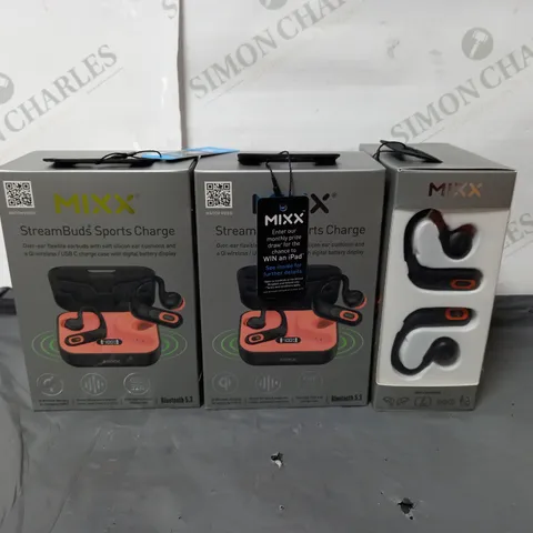 10 BRAND NEW BOXED MIXX STREAMBUDS SPORTS CHARGE EARBUDS
