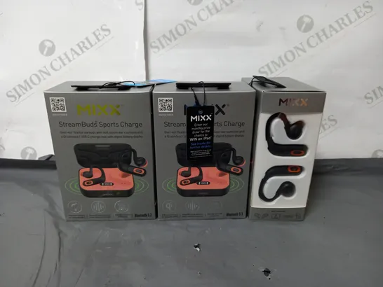 10 BRAND NEW BOXED MIXX STREAMBUDS SPORTS CHARGE EARBUDS