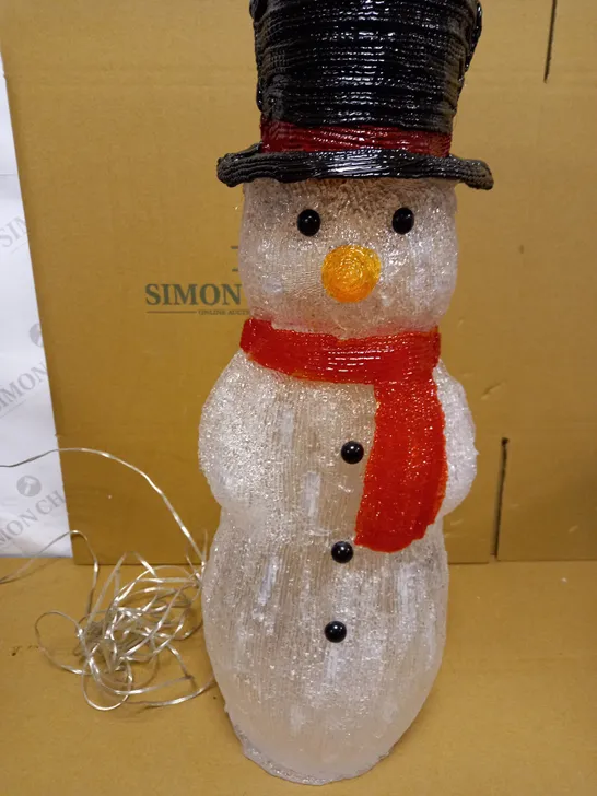 JOHN LEWIS 50CM INDOOR OUTDOOR SNOWMAN 