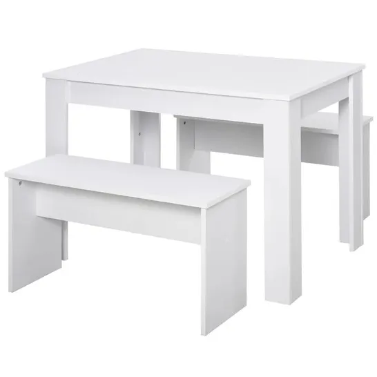 BOXED BALWANT DINING SET WITH 2 BENCHES (2 BOXES)