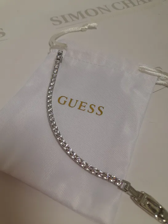 GUESS SILVER TENNIS BRACELET RRP £69