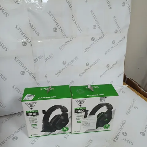 BOX OF 6 ASSORTED  TURTLE BEACH GAMING HEADSETS 