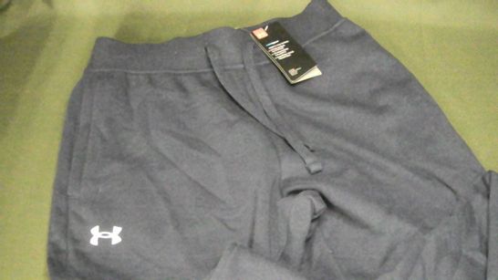 UNDER ARMOUR COTTON JOGGERS IN NAVY - S