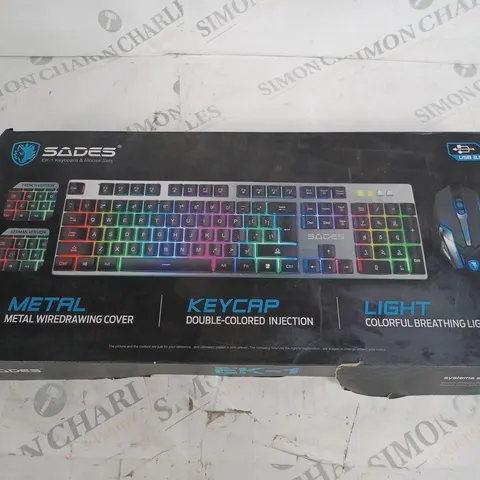 SADES EK-1 KEYBOARD AND MOUSE 