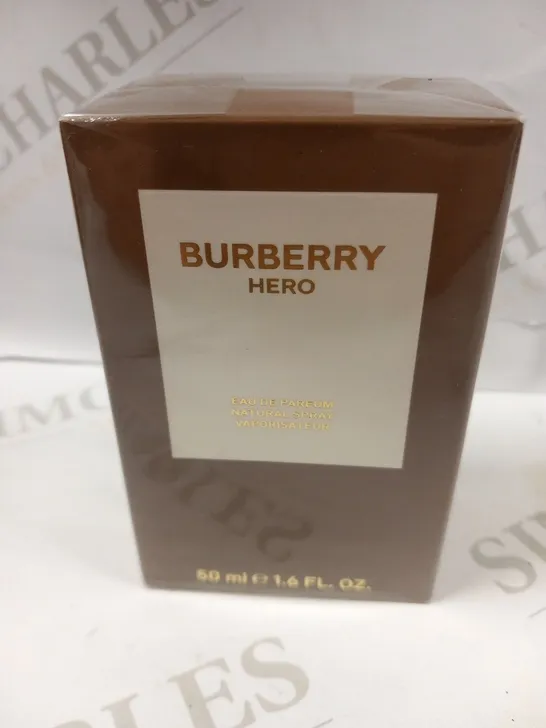 BOXED AND SEALED BURBERRY HERO EAU DE PARFUM 50ML