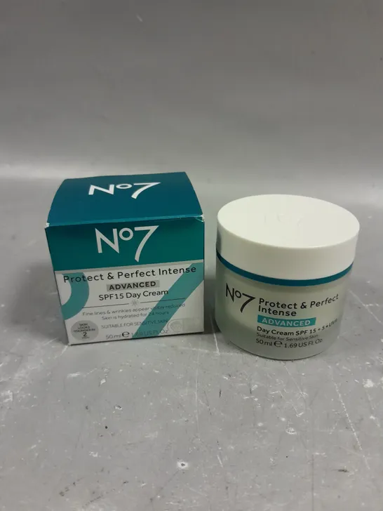 BOXED NO7 PROTECT & PERFECT INTENSE ADVANCED DAY CREAM - 50ML 