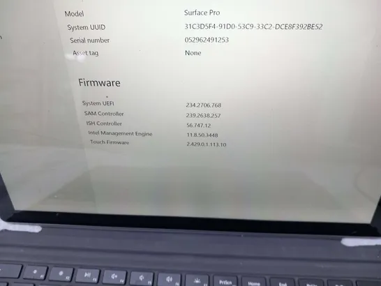 MICROSOFT SURFACE PRO 128GB