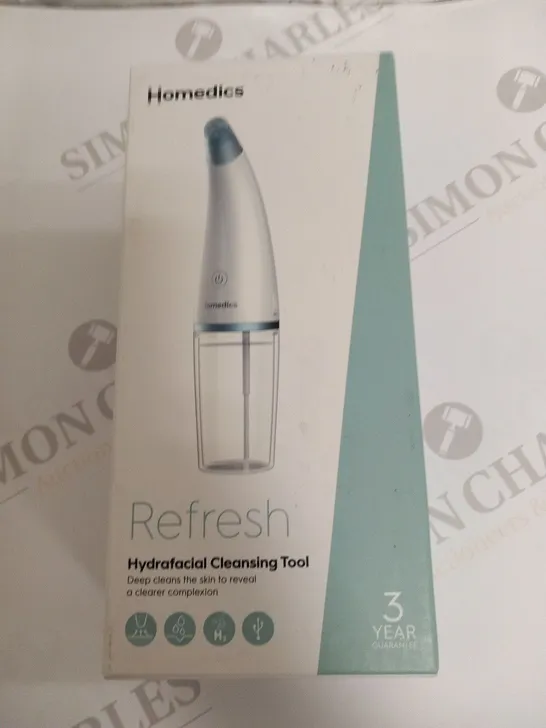 BOXED HOMEDICS REFRESH HYDRAFACIAL CLEANSING TOOL 