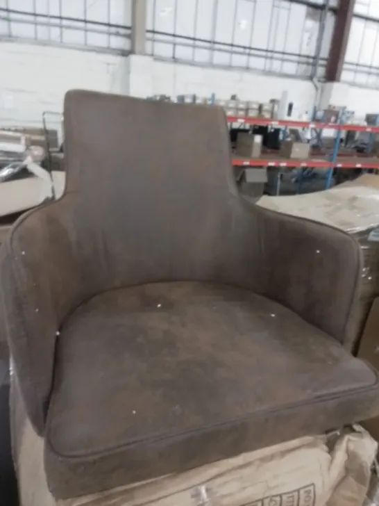 BOXED PAIR OF BROWN DINING CHAIRS