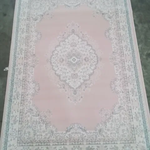 QUALITY DESIGNER MAESTRO TRADITIONAL PINK DESIGN AREA RUG 160/230