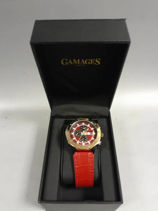 GAMAGES MILITARY SPORTS TWO TONE WATCH 