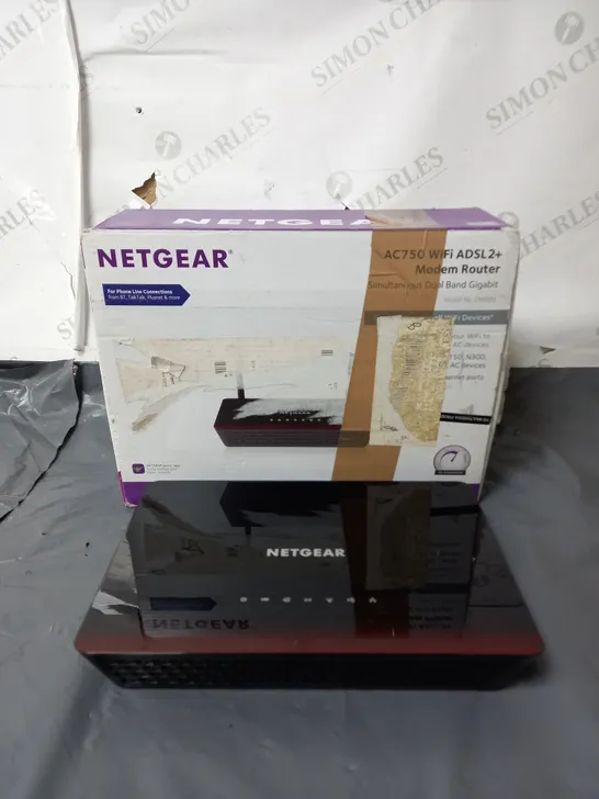 BOXED NETGEAR AC750 WIFI ADSL2+ MODEM ROUTER 